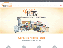 Tablet Screenshot of goldfilter.com.tr